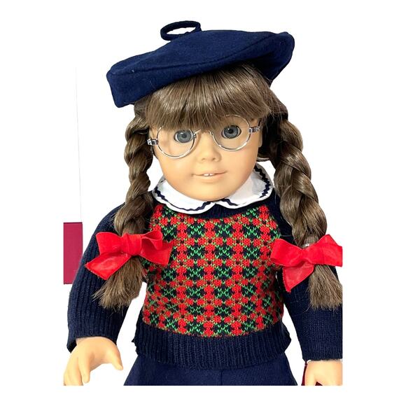 American Girl Molly Doll Pleasant Company 1986 In Meet Outfit & Accessories Box - Picture 4 of 16
